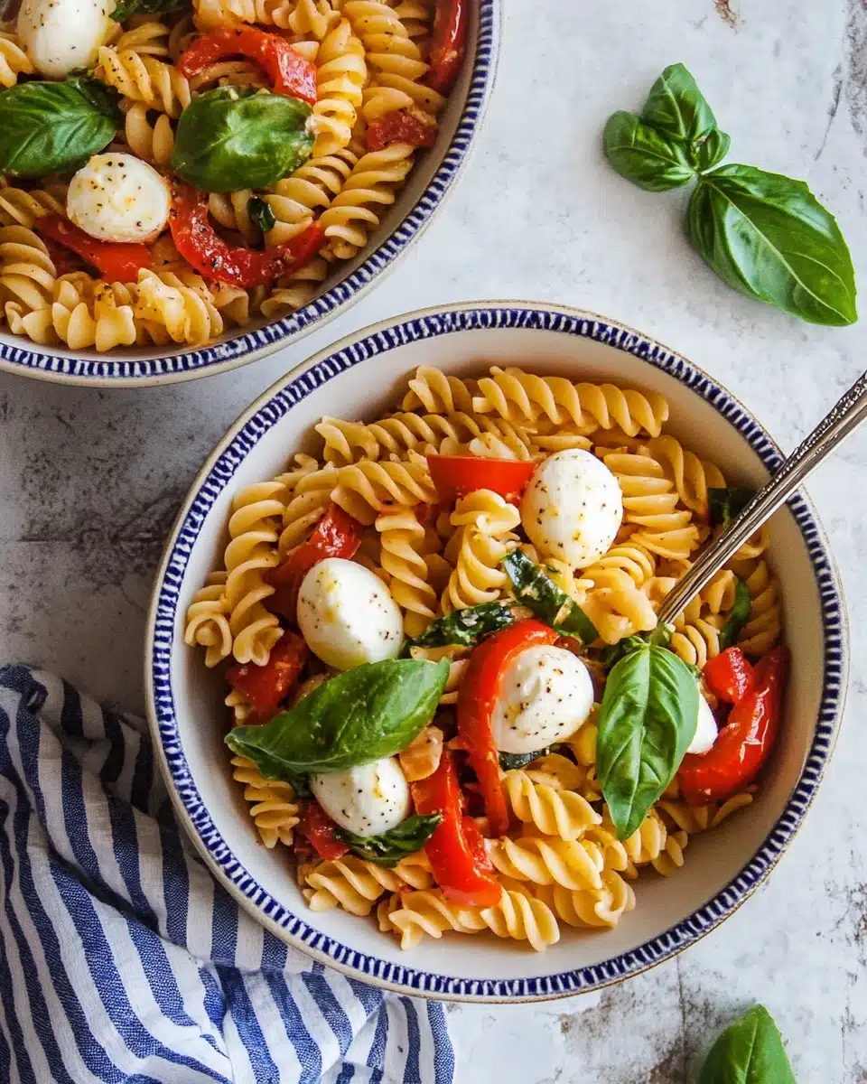 Roasted Red Pepper Pasta Salad: Serve Hot or Cold
